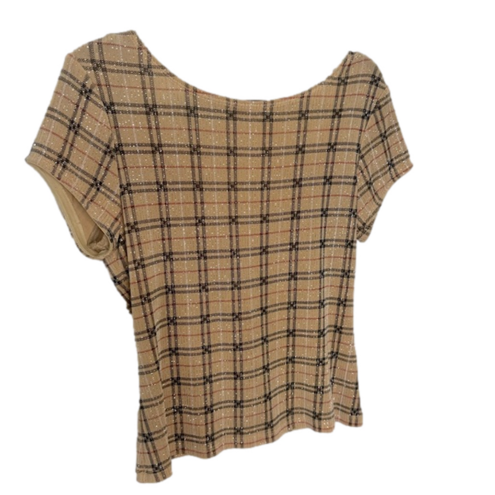 John Robert’s petite 12 plain shimmery shirt